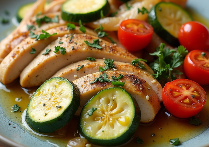 émincé de poulet