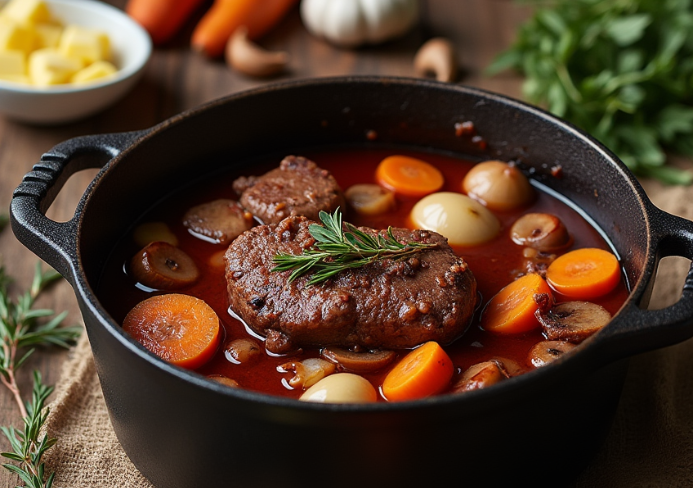 Recette de Bœuf Bourguignon