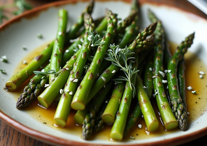 Asperges braisées