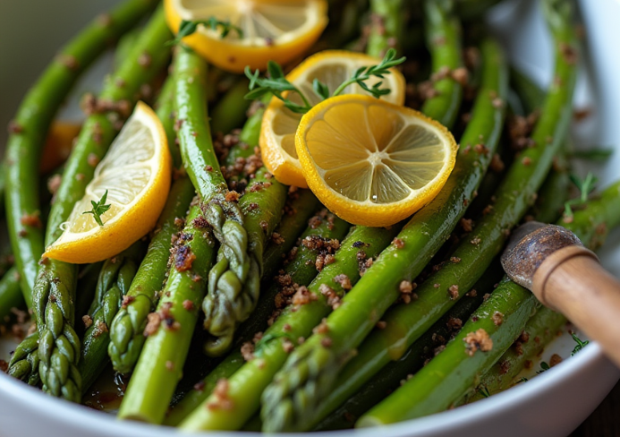 asperges rôties