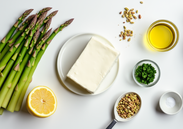 Asperges rôties à la feta