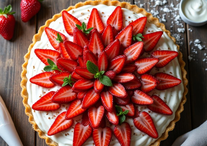 tarte aux fraises
