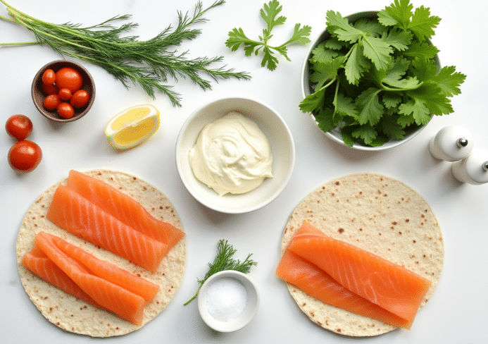 Wrap maison au saumon