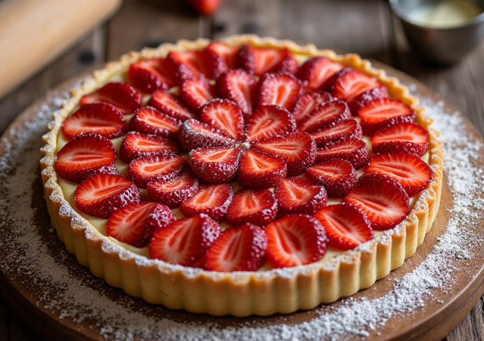 Tarte aux Fraises Traditionnelle