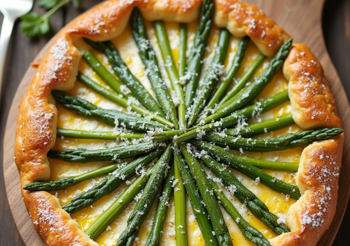 Tarte aux asperges