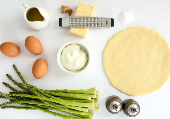 Tarte aux asperges