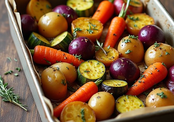 Légumes printemps rôtis