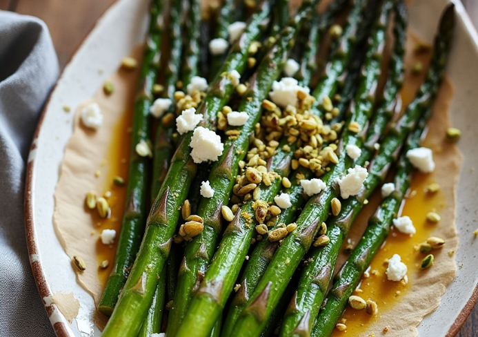 Asperges à la sauce mimosa