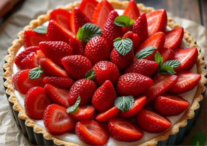 Tarte aux fraises
