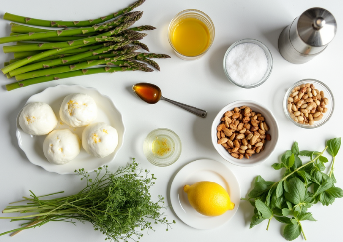 Gegrilde asperges met burrata