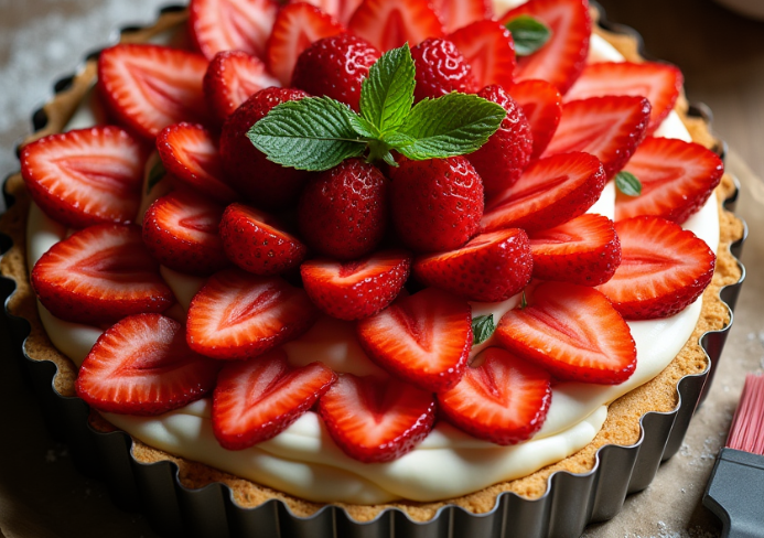 Tarte aux fraises