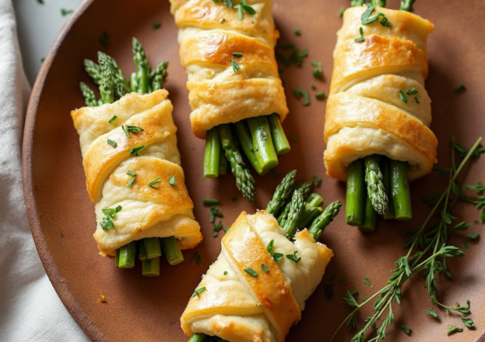 Croustillants aux asperges