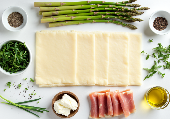 Croustillants aux asperges