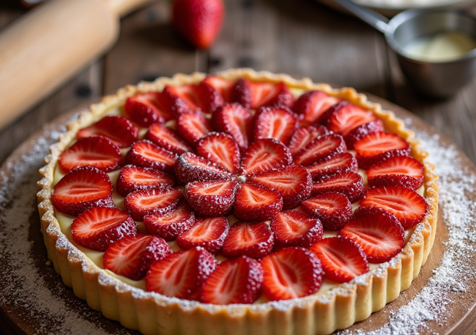 Tarte aux fraises