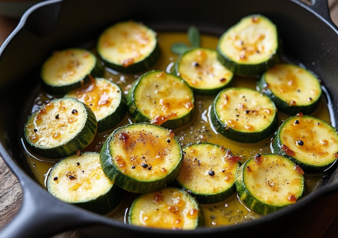recette de courgette à la poêle