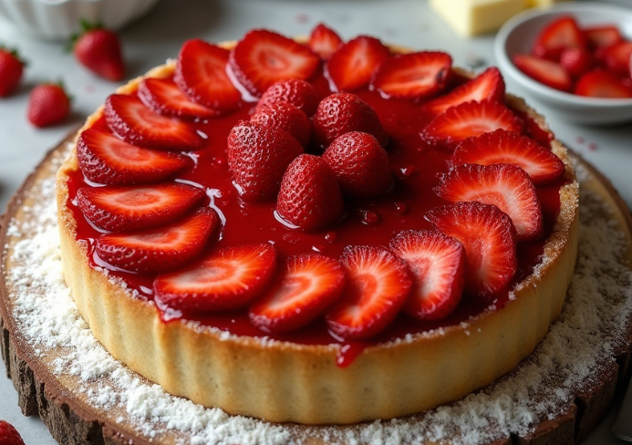 Tarte aux fraises