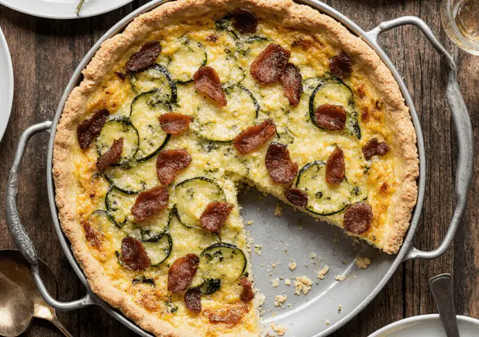 quiche sans pâte à la courgette