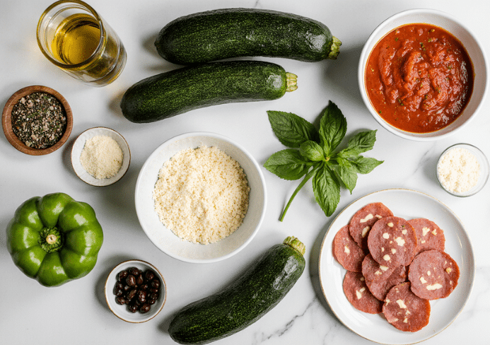 courgettes façon pizza
