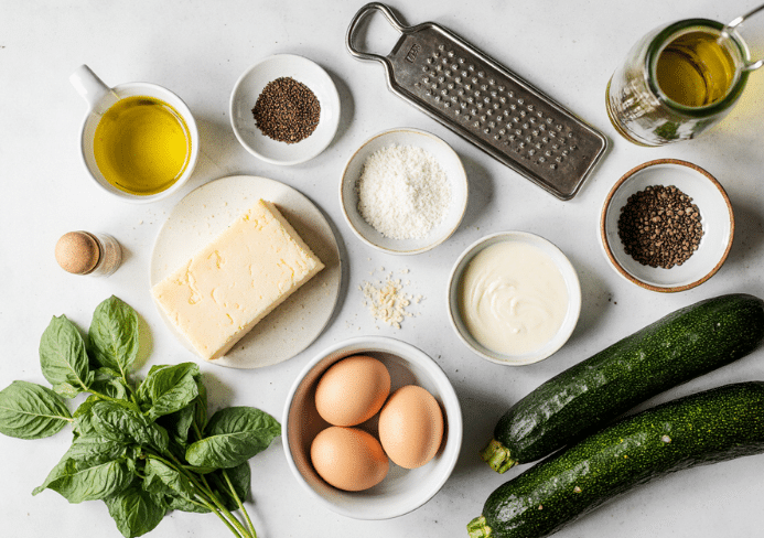 flan de courgettes au parmesan