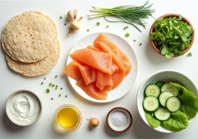 wraps au fromage frais