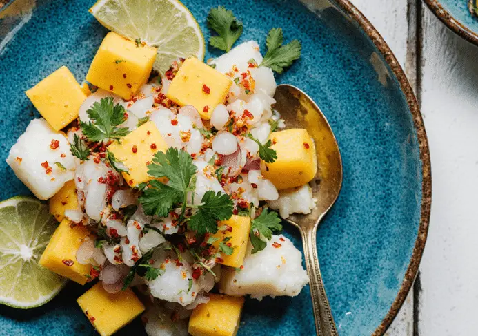 ceviche de cabillaud