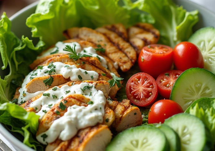 Salade de Poulet au Tzatziki