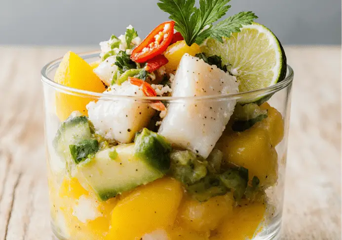 Ceviche de cabillaud