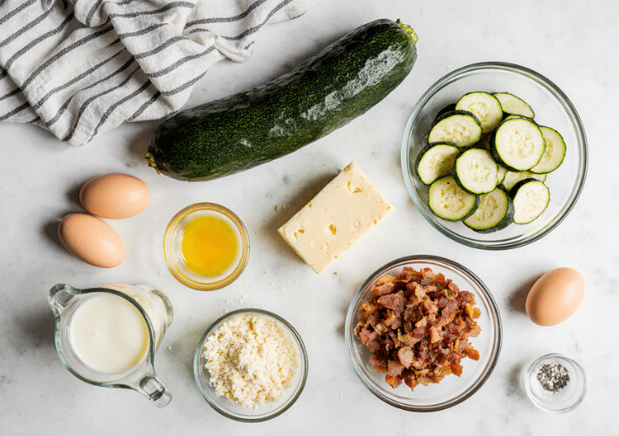quiche sans pâte à la courgette