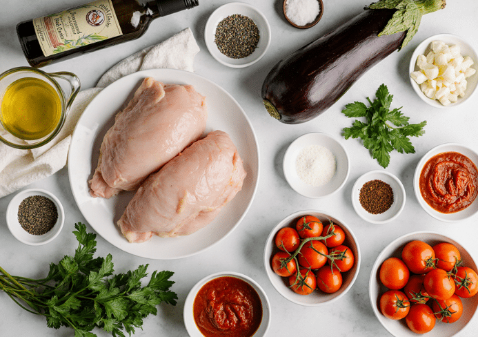 poulet aubergine