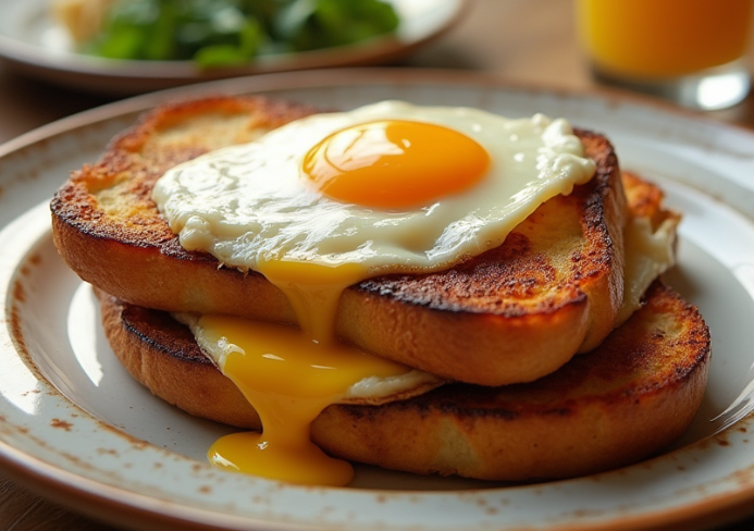 Boostez votre Brunch avec ce Croque-Madame Incontournable et Irrésistible !