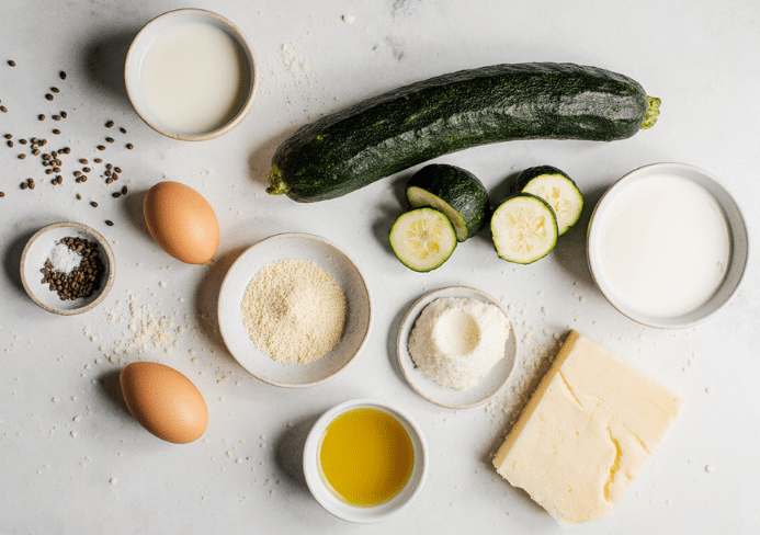 flan de courgettes au parmesan