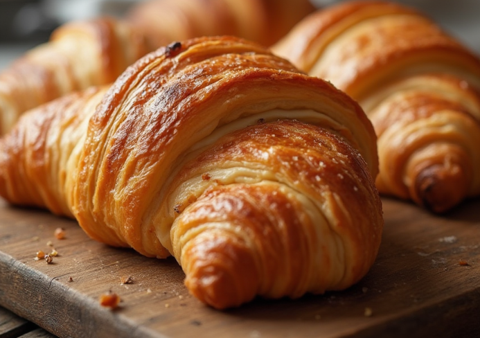 croissants au jambon
