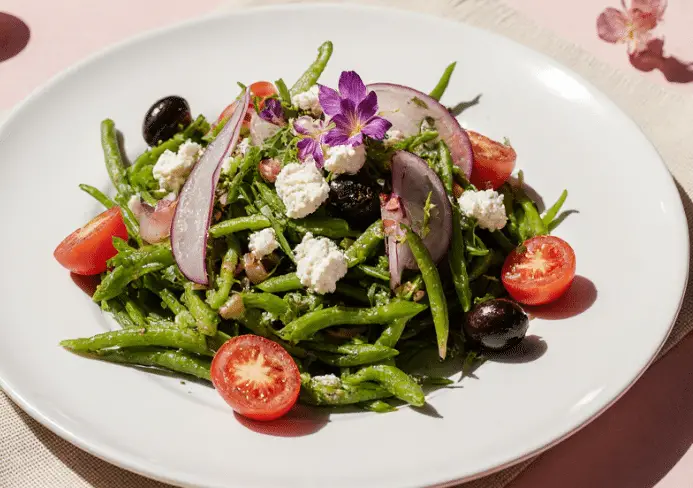 Salade haricots verts et feta