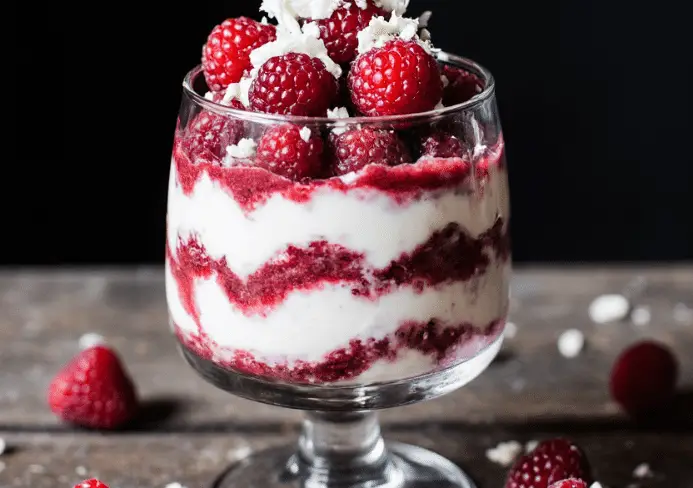 tiramisu aux framboises et chocolat blanc