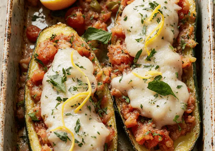 courgettes farcies à la provençale