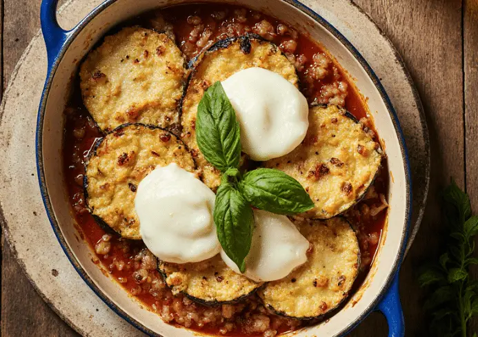 Aubergines gratinées