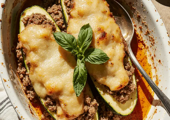 courgettes farcies à la viande hachée