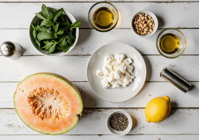 salade melon feta menthe