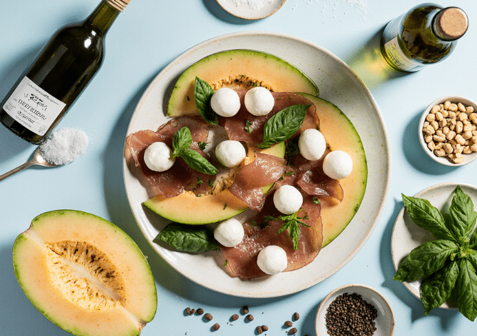 Salade Caprese au Melon