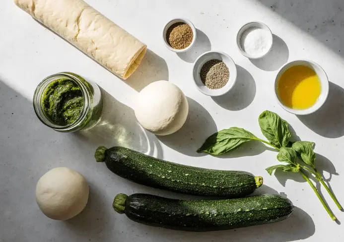 feuilleté courgettes