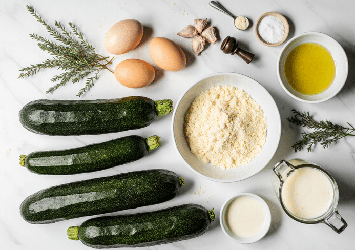 flan aux courgettes