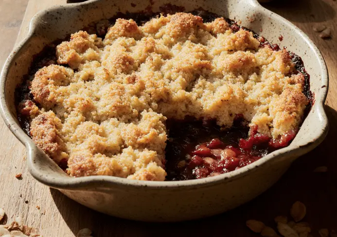 Crumble aux figues fraîches