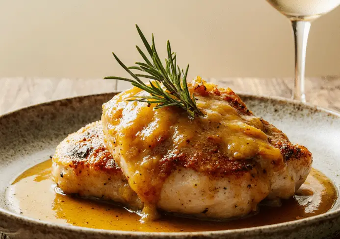 poulet au miel et à la moutarde