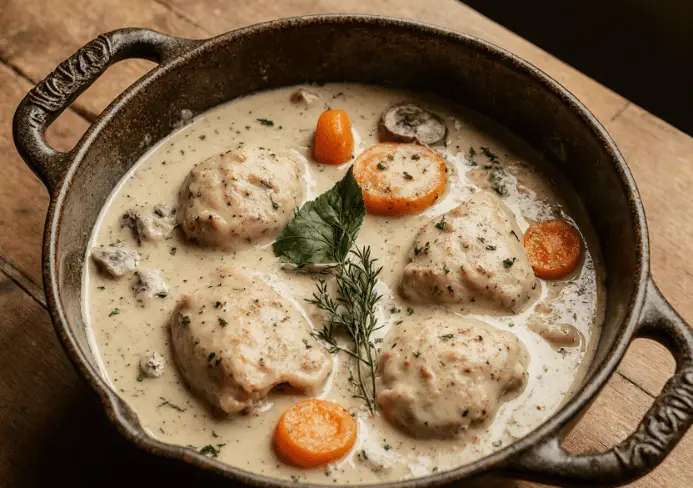 La blanquette de poulet c’est super simple à réaliser et j’te jure tu vas te rélager !!