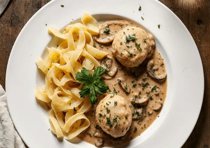 Paupiettes De Veau Sauce À La Moutarde Et À L'Estragon
