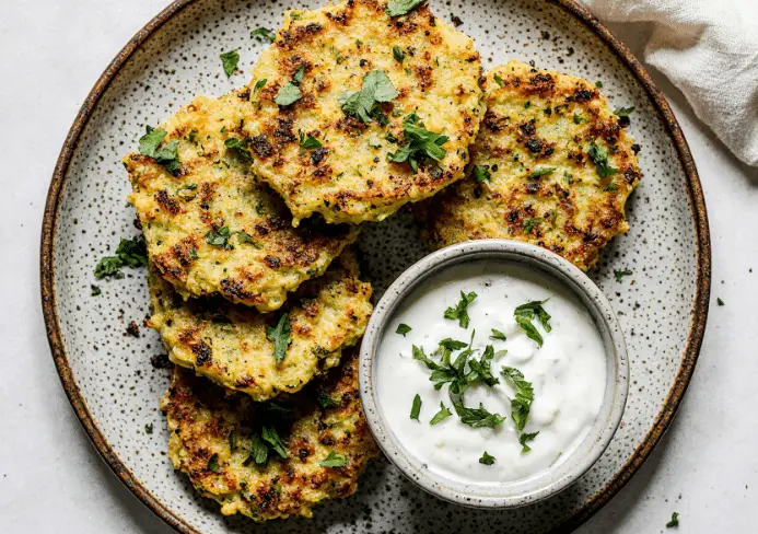 galettes de courgettes râpées