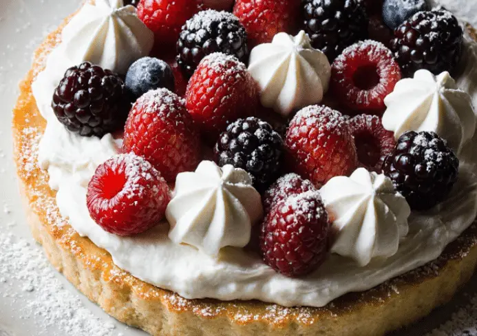 Couronnes royales aux fruits rouges
