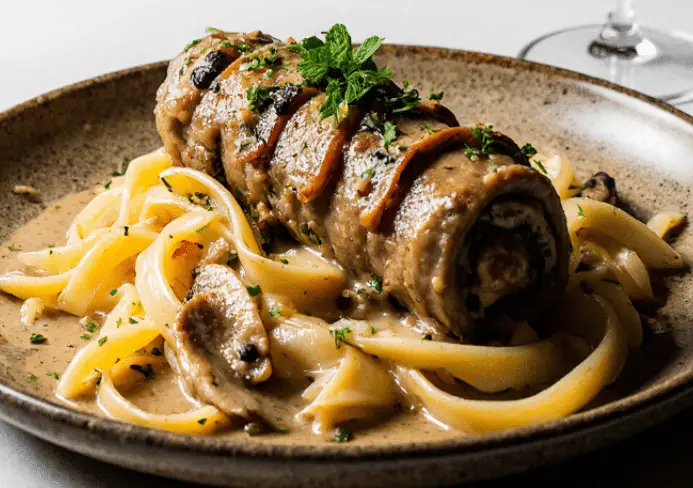 Paupiettes de Veau à la Sauce Forestière Savoureuses