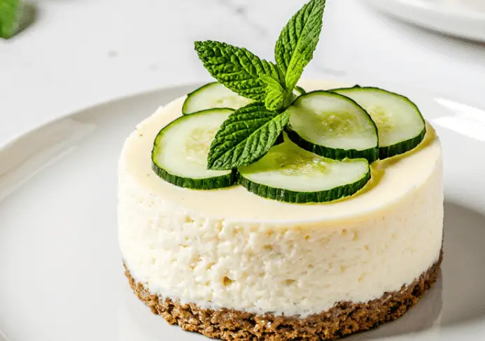 Cheesecake salé au concombre