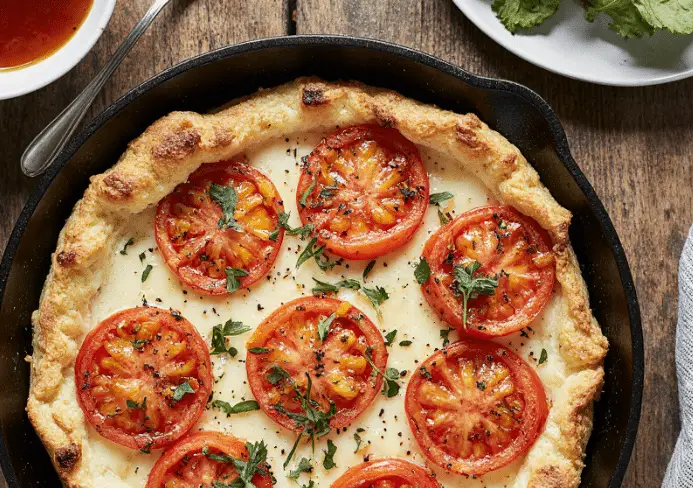 Tarte à la tomate et à la moutarde